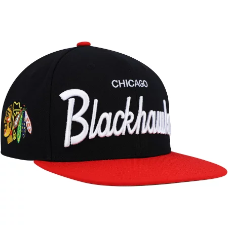 Chicago Blackhawks - Víntage Script Snapback NHL Czapka