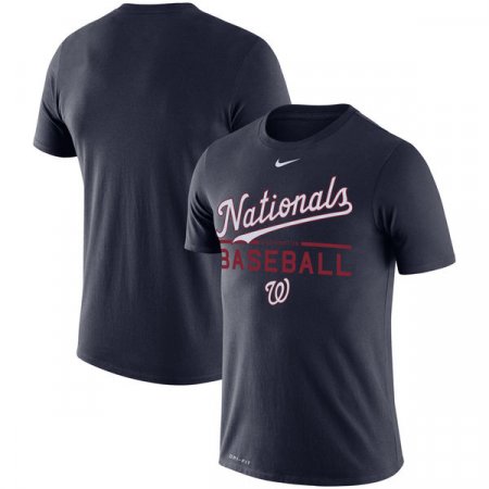 Washington Nationals - Wordmark Practice Performance MLB T-Shirt