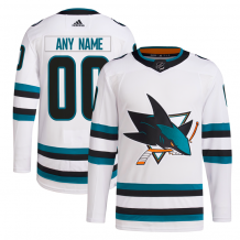 San Jose Sharks - Authentic Pro Primegreen Away NHL Trikot/Name und Nummer