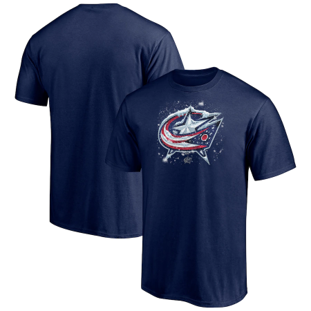 Columbus Blue Jackets - Snow Logo NHL T-Shirt