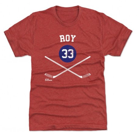 Montreal Canadiens - Patrick Roy Sticks Red NHL T-Shirt - Wielkość: XXL/USA=3XL/EU