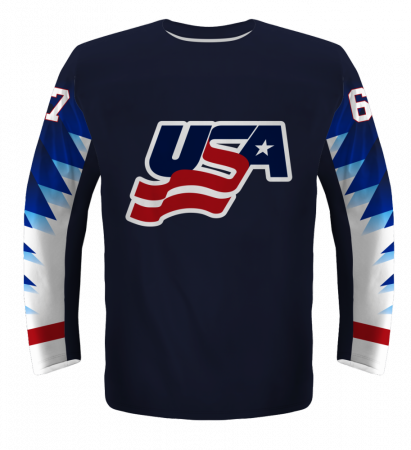 USA - 2018 MS v Hokeji Replica Fan Dres/vlastné meno a číslo