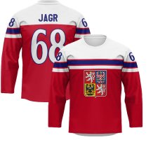 Česko - Jaromír Jágr Hokejový Replica Dres červený