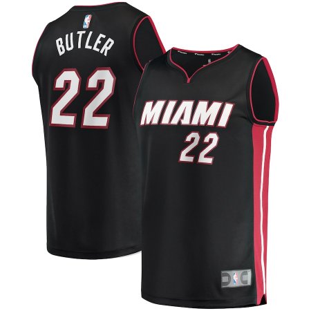 Miami Heat - Jimmy Butler Fast Break Replica Black NBA Dres - Velikost: XXL