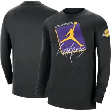 Los Angeles Lakers - Jordan Brand Courtside Statement NBA Tričko s dlhým rukávom