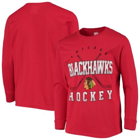 Chicago Blackhawks Youth - Digital NHL Long Sleeve T-Shirt