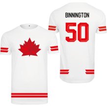 Kanada - Jordan Binnington 2026 Hokejové Tričko - biela