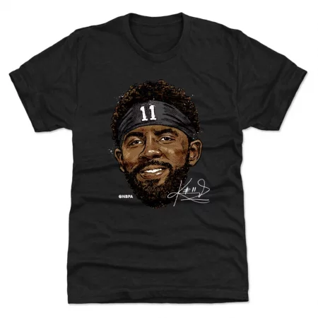 Brooklyn Nets - Kyrie Irving Smile Black NBA T-Shirt