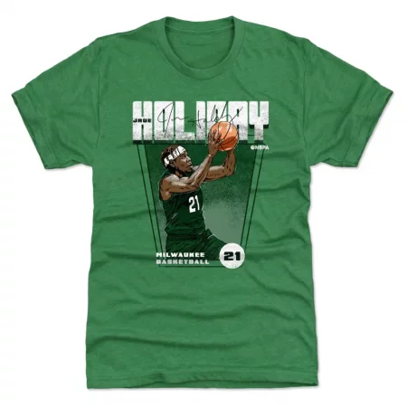 Milwaukee Bucks - Jrue Holiday Premiere Green NBA T-Shirt