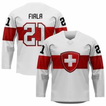 Schweiz - Kevin Fiala Replica Fan Trikot Weiß