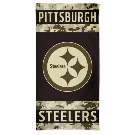 Pittsburgh Steelers - Camo Spectra NFL Beach Towel