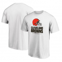 Cleveland Browns- Team Lockup White NFL T-Shirt