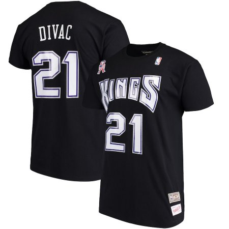 Sacramento Kings - Vlade Divac Hardwood Classics Retro NBA T-shirt