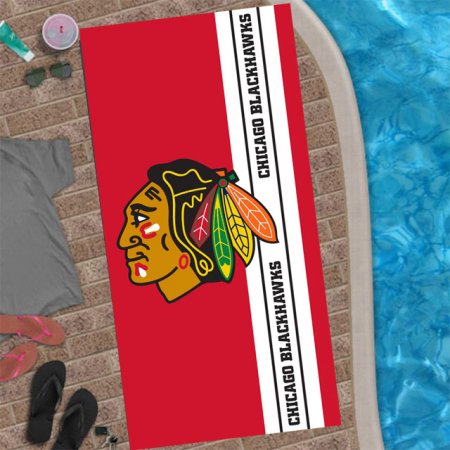 Chicago Blackhawks - Belt Stripe NHL Beach Towel