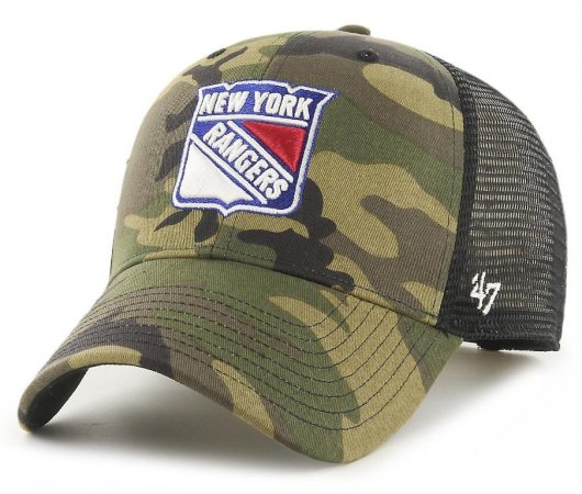 New York Rangers - Camo MVP Branson NHL Kšiltovka
