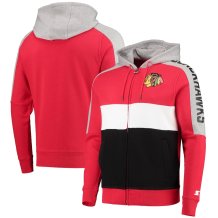 Chicago Blackhawks - Starter Colorblock NHL Mikina s kapucňou