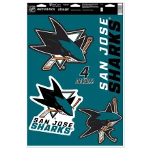 San Jose Sharks - Multi Use Big 4 NHL Samolepky