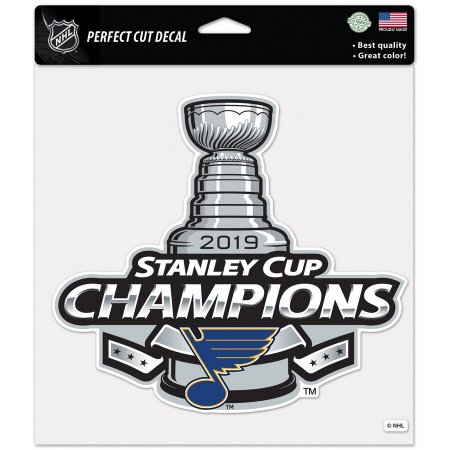 St. Louis Blues - 2019 Stanley Cup Champions Perfect Cut NHL Nálepka