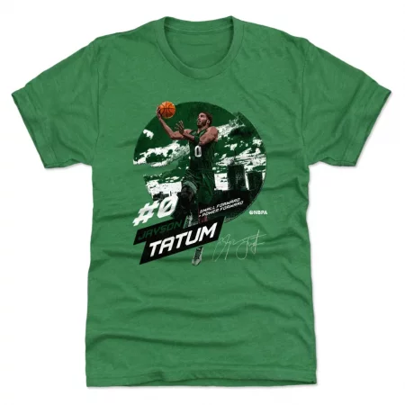Boston Celtics - Jayson Tatum City Emblem Green NBA T-Shirt
