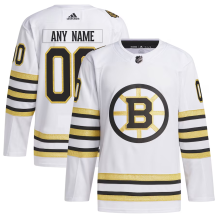 Customizable Boston Bruins Adidas Primegreen Authentic NHL Hockey Jersey