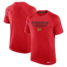 Chicago Blackhawks - 2024 Authentic Pro Rink Tech Red NHL T-Shirt