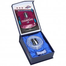 Colorado Avalanche - 2022 Stanley Cup Champions Crystal NHL Puck Filled With Ice from Final Game