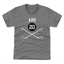 Carolina Hurricanes Kinder - Sebastian Aho Sticks Gray NHL T-Shirt