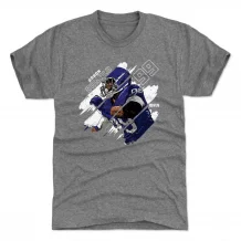 Los Angeles Rams - Aaron Donald Stripes Gray NFL T-Shirt