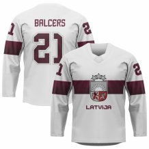 Łotwa - Rudolfs Balcers Replica Fan Jersey Biały