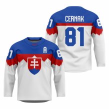 Słowacja - Erik Cernak 2026 Hockey Replica Jersey Biały