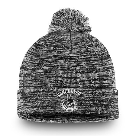 Vancouver Canucks - Black and White NHL Knit Hat