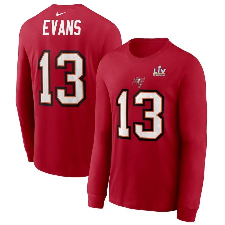 Tampa Bay Buccaneers - Mike Evans Super Bowl LV Champions NFL Long Sleeve T-Shirt