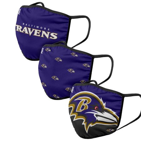 Baltimore Ravens - Sport Team 3-pack NFL face mask