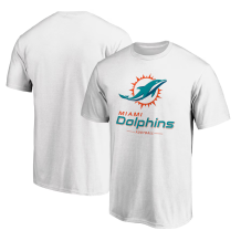 Miami Dolphins - Team Lockup White NFL Tričko