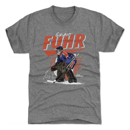 Edmonton Oilers - Grant Fuhr Comet Gray NHL Shirt