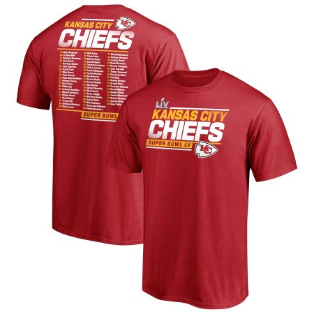 Kansas City Chiefs - Super Bowl LV Play Action Roster NFL T-Shirt