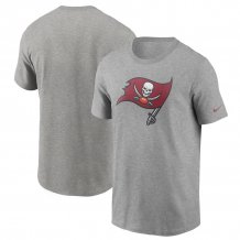 Tampa Bay Buccaneers - Primary Logo NFL Gray T-Shirt