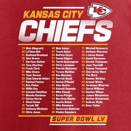 Kansas City Chiefs - Super Bowl LV Play Action Roster NFL Koszułka