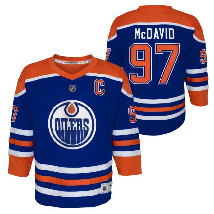 Edmonton Oilers Kinder - Connor McDavid Home NHL Trikot