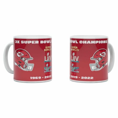 Kansas City Chiefs - 3 x Super Bowl Champions NFL Mug