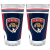 Florida Panthers - Team Logo Stripe Pint NHL Glass Set