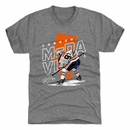 Edmonton Oilers Youth - Connor McDavid Player Map NHL T-Shirt