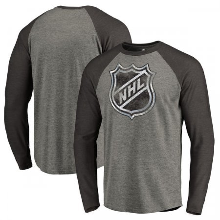 NHL Logo - Team Distressed Raglan NHL Tričko s dlhý rukávom