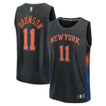 New York Knicks Youth - Jalen Brunson Fast Break Black NBA Jersey