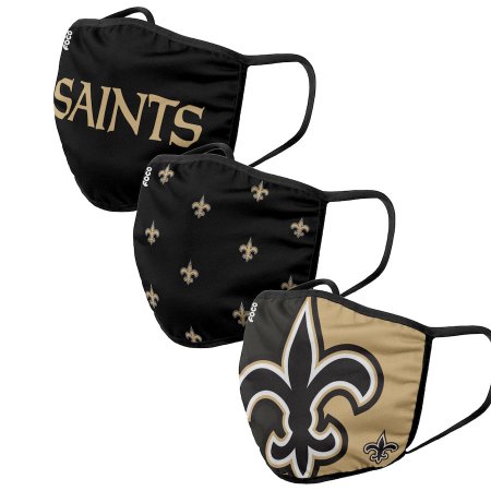 New Orleans Saints - Sport Team 3-pack NFL face mask