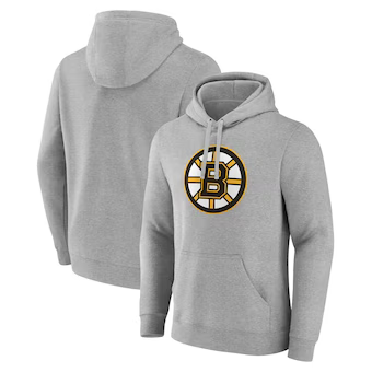 Boston Bruins - Primary Logo Gray NHL Mikina s kapucí