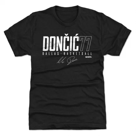 Dallas Mavericks - Luka Doncic Elite Black NBA T-Shirt
