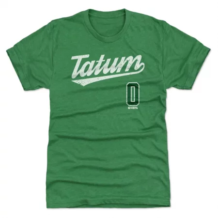 Boston Celtics - Jayson Tatum Script Green NBA Tričko