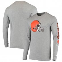 Cleveland Browns - Starter Half Time Gray NFL Long Sleeve T-Shirt