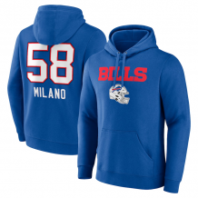 Buffalo Bills - Matt Milano Wordmark NFL Mikina s kapucňou